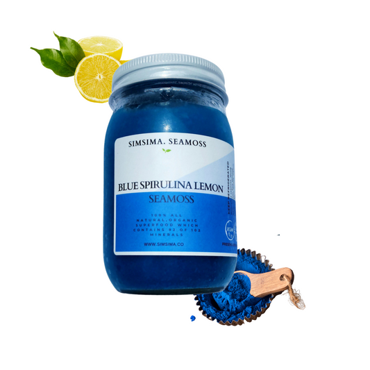 Blue Spirulina Lemon Seamoss