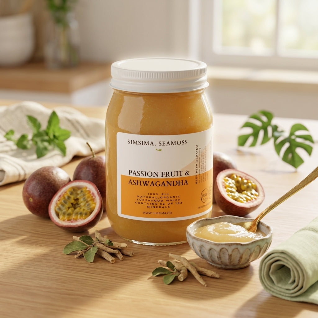 Passion fruit & Ashwagandha Seamoss – Simsima.co