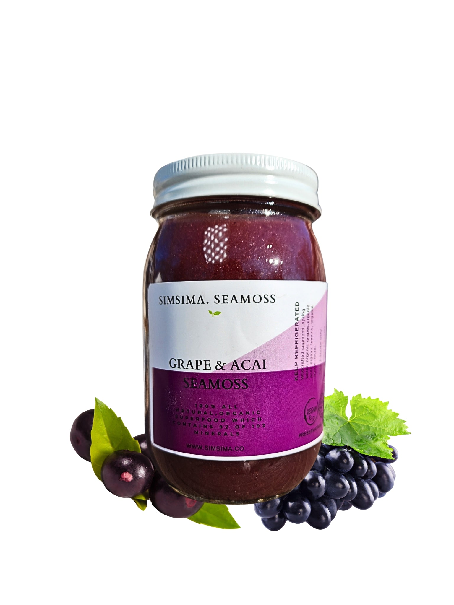 Grape &amp; Acaí Seamoss – Simsima.co