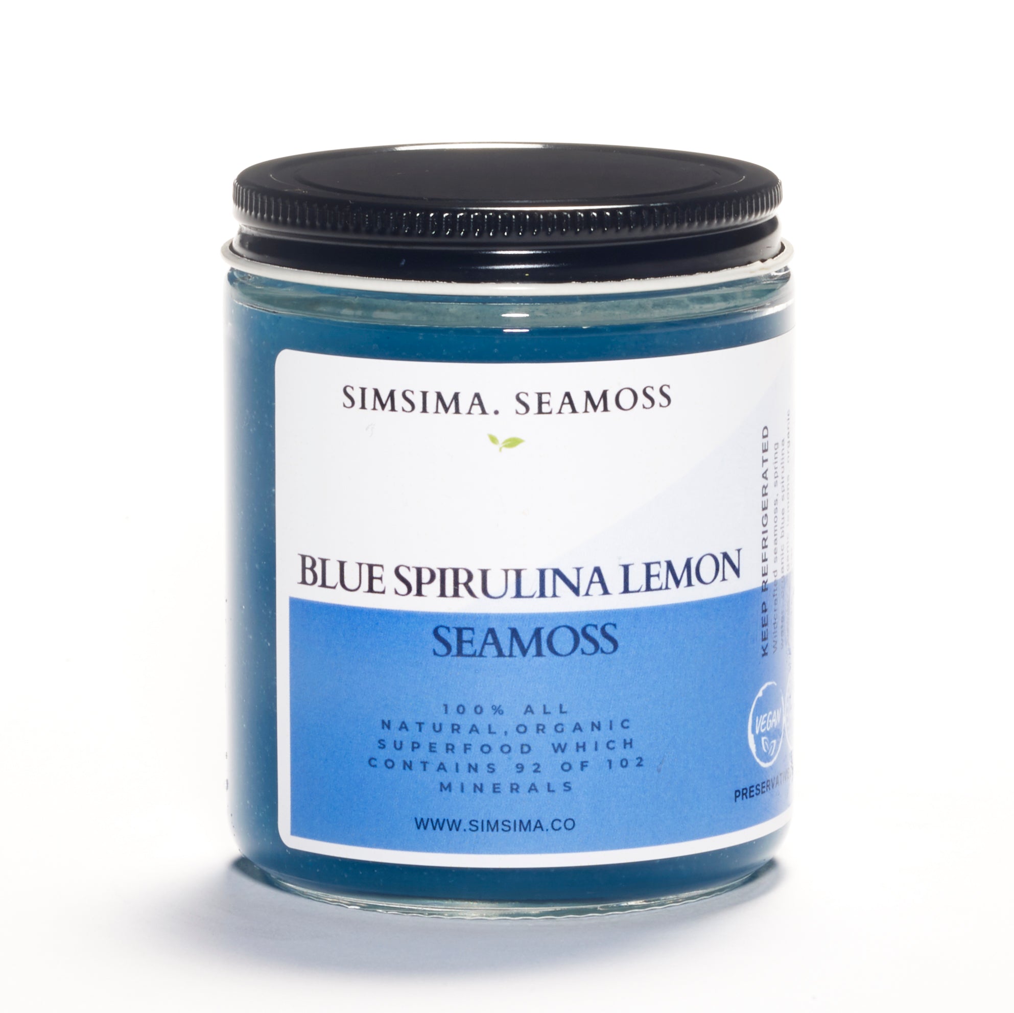 Blue Spirulina Lemon Seamoss – Simsima.co