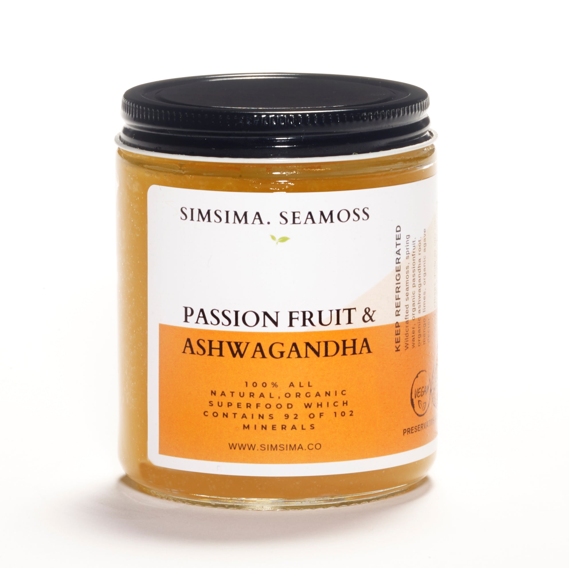 Passion fruit & Ashwagandha Seamoss – Simsima.co