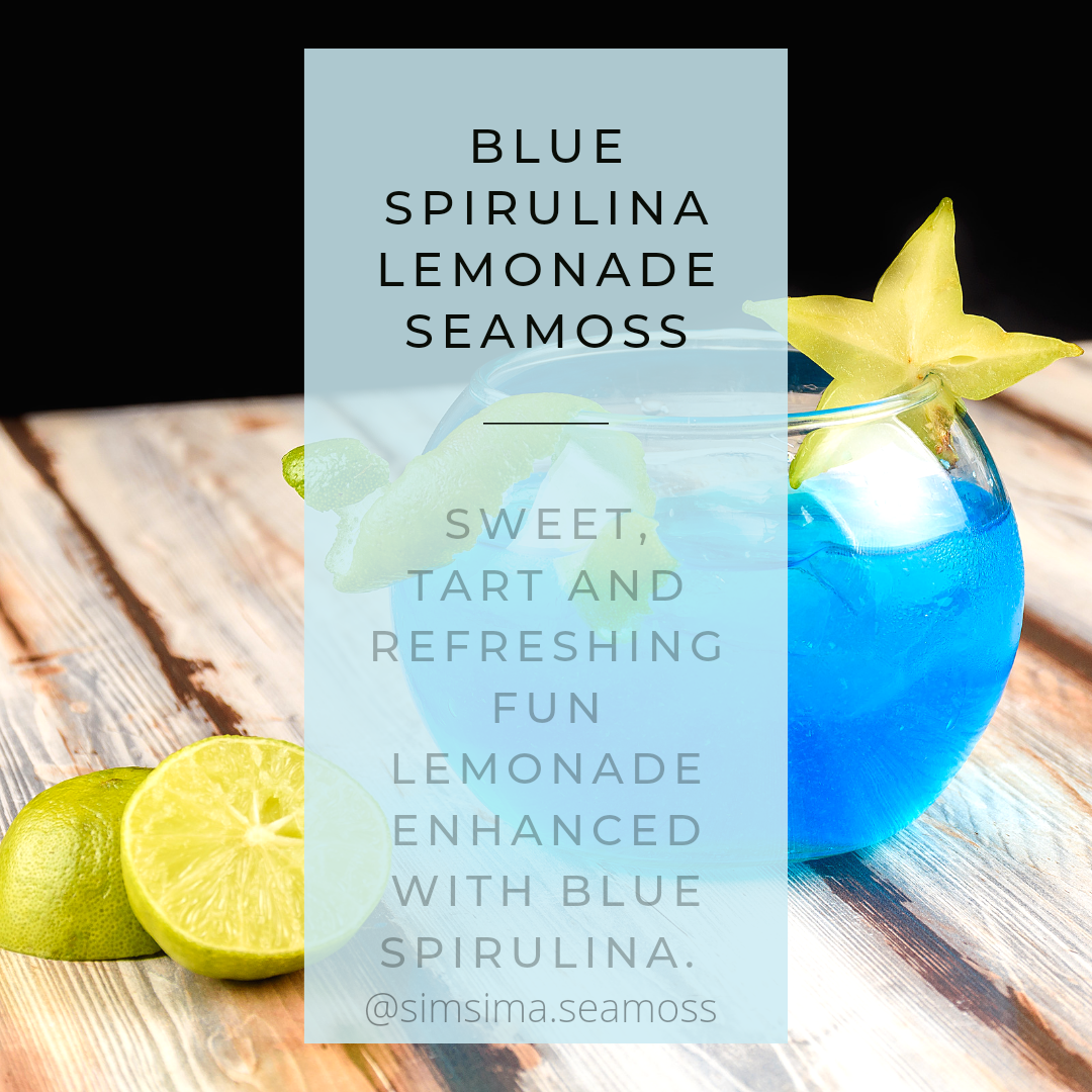 Blue Spirulina Lemon Seamoss