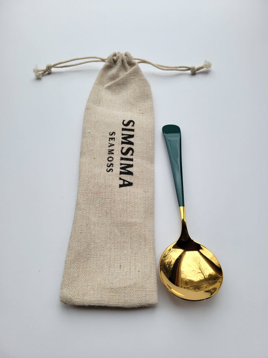 Gold Round Spoon