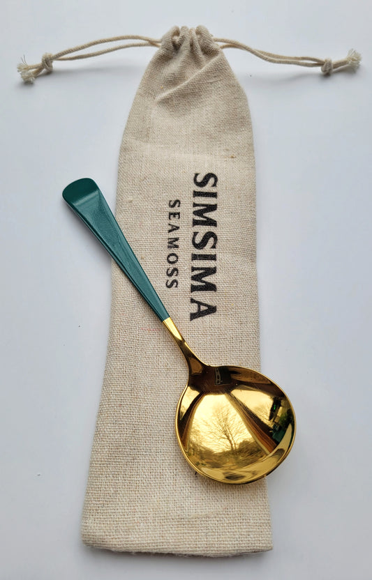 Gold Round Spoon